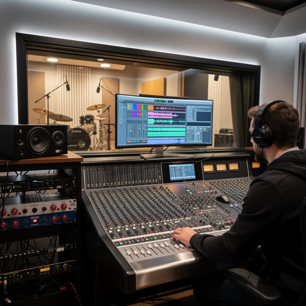 Audio post production suite