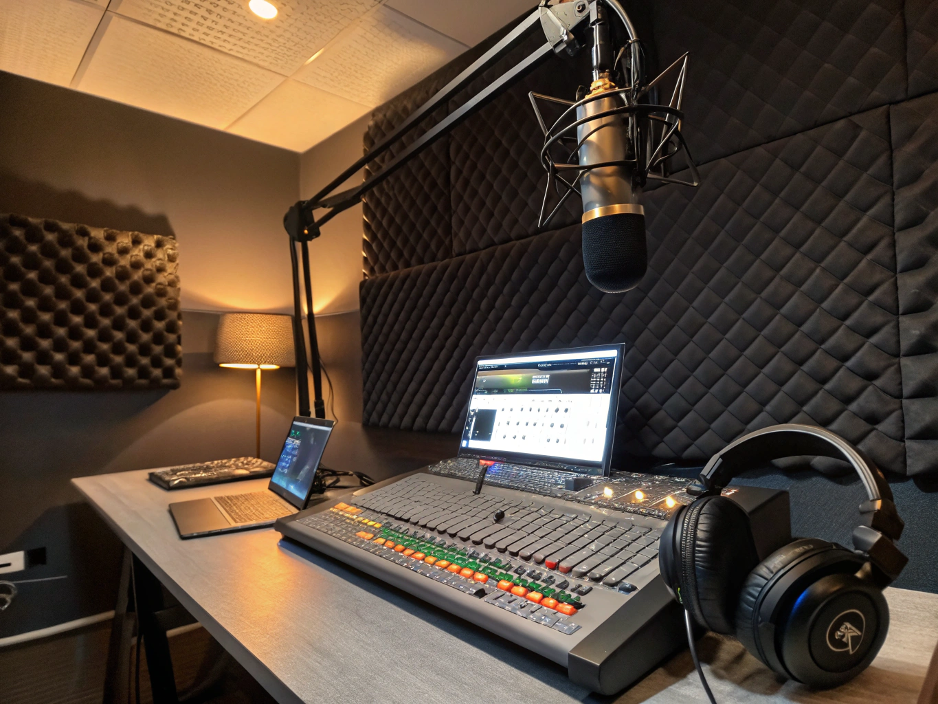 Professional podcast recording studio