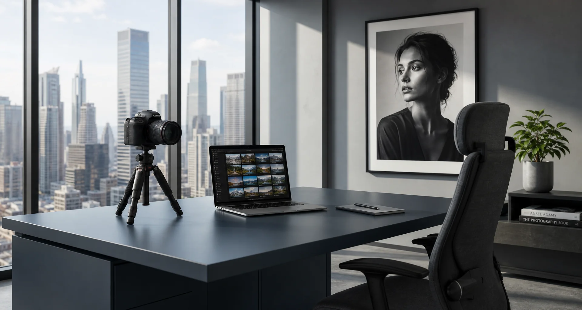 The modern and clean Sithole Studios workspace